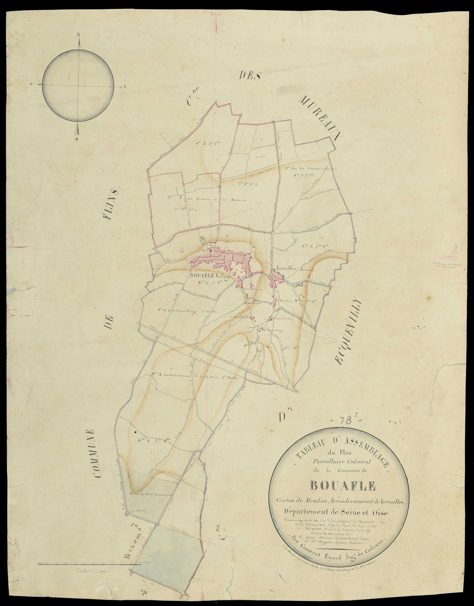 Bouafle - Plans de l’Administration du cadastre