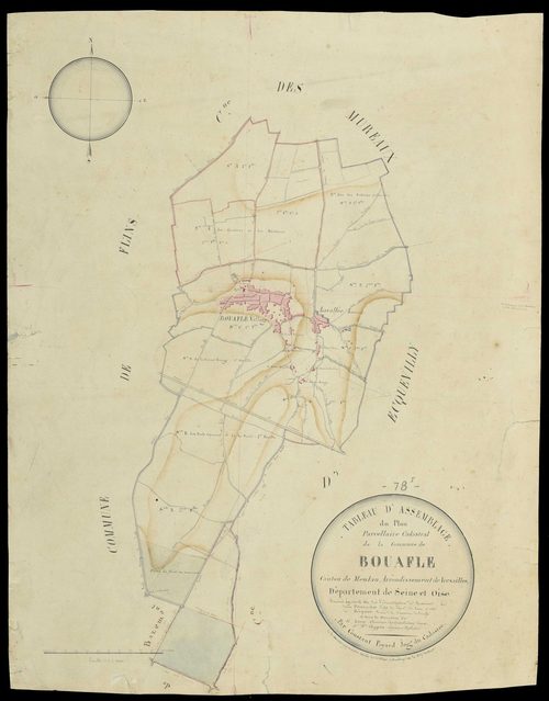 Bouafle - Plans de l’Administration du cadastre
