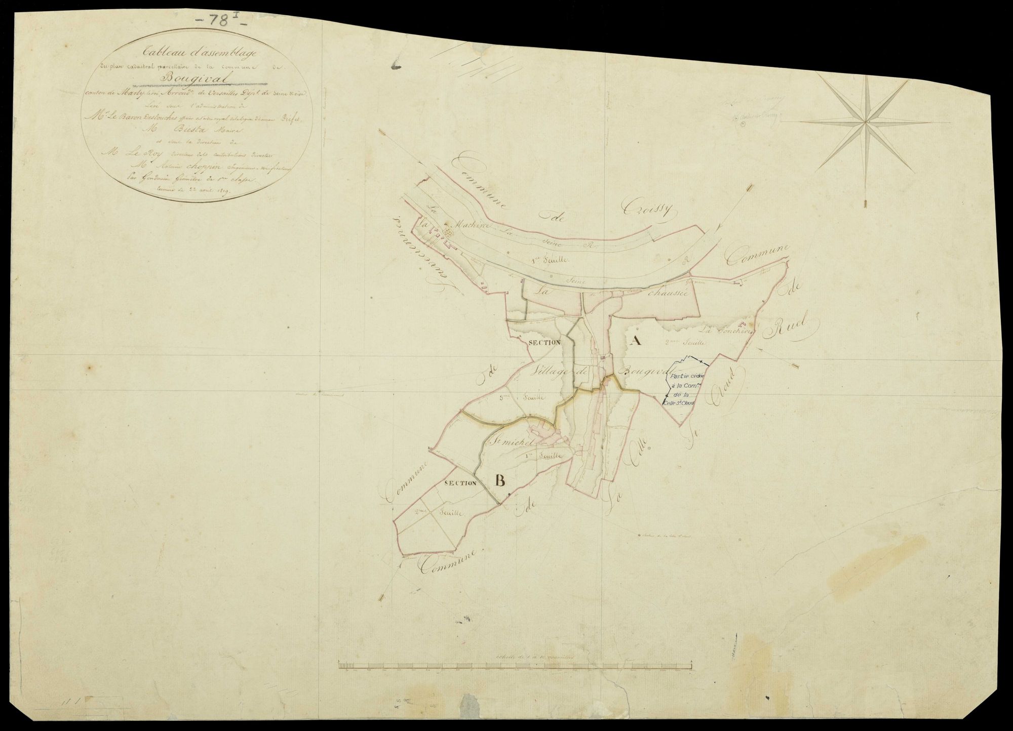 Bougival - Plans de l’Administration du cadastre