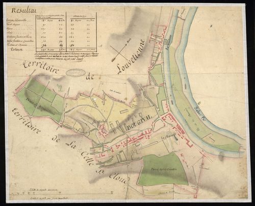 Bougival - Plan d'intendance de la paroisse de Bougival