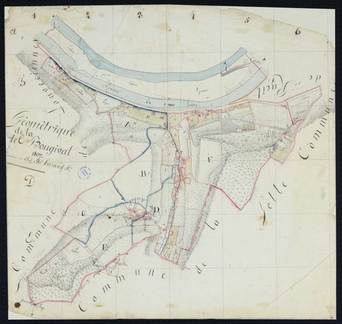 Bougival - Plan par masse de culture