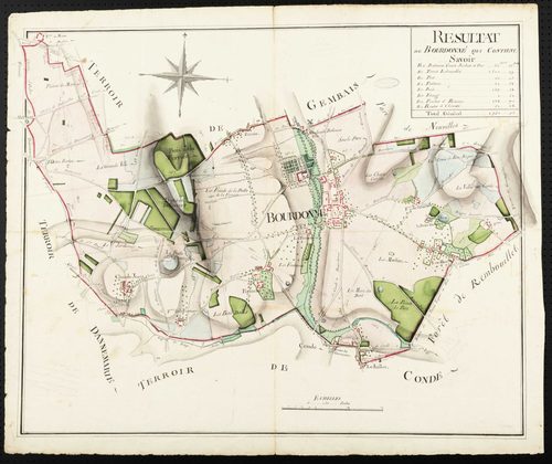 Bourdonné - Plan d'intendance de la paroisse de Bourdonné