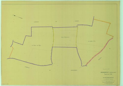 Bourdonné - Plans du cadastre remembré