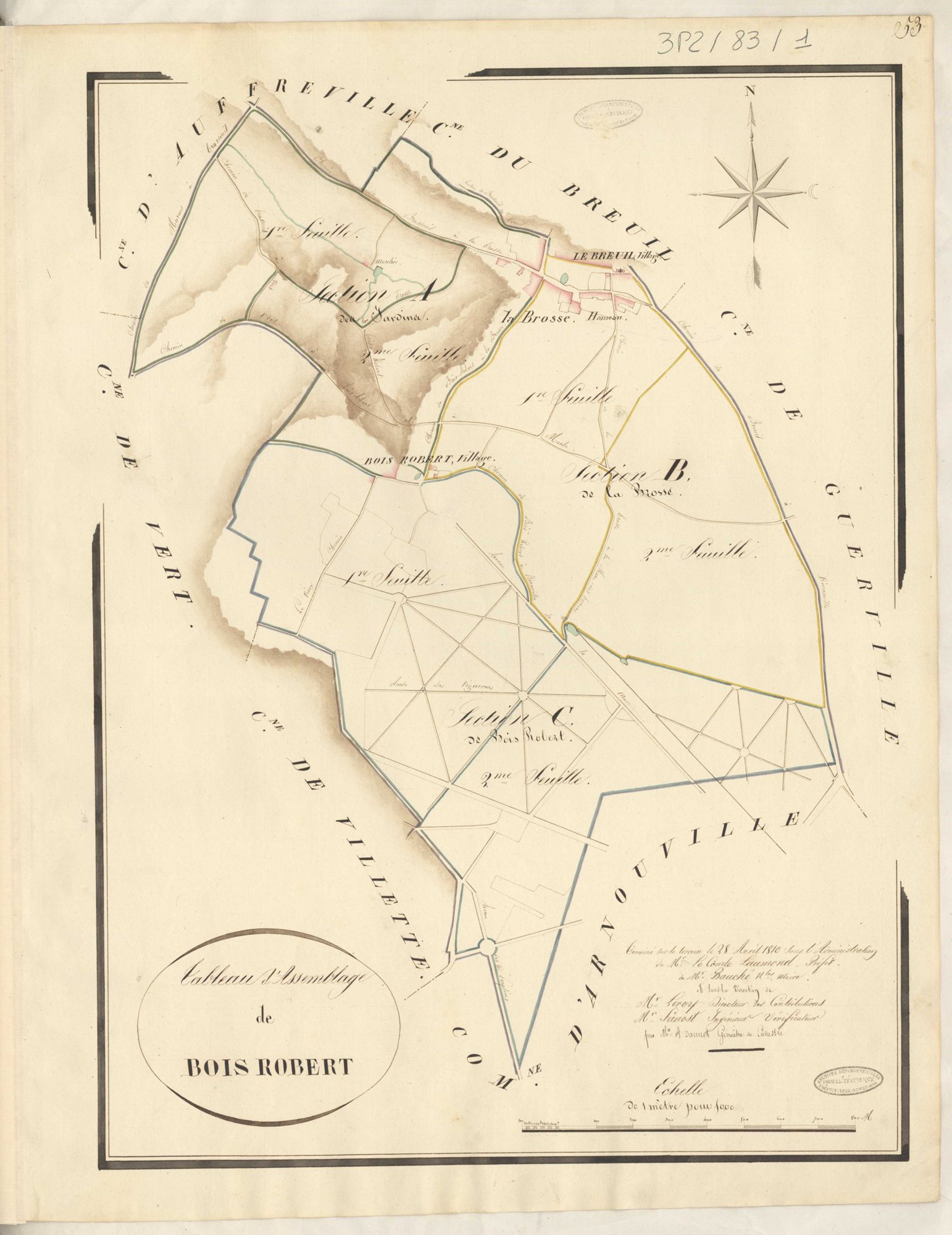 Breuil-Bois-Robert - Plans de la Préfecture de Seine-et-Oise