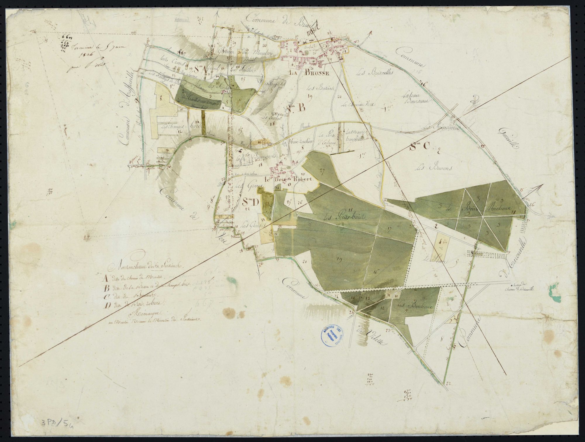 Breuil-Bois-Robert - Plan géométrique