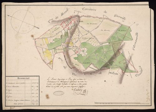 Breuil-Bois-Robert - Plan d'intendance de la paroisse de Breuil-Bois-Robert