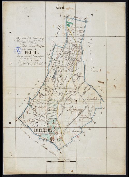 Breuil-Bois-Robert - Plan géométrique