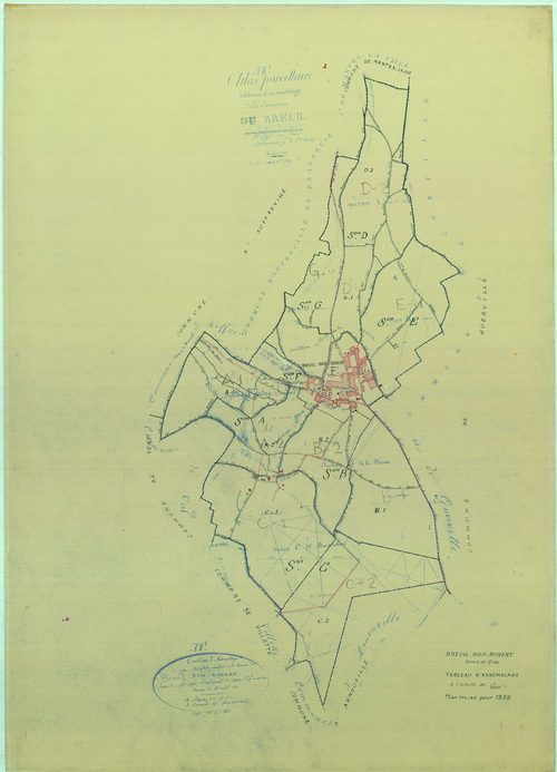 Breuil-Bois-Robert - Plans du cadastre rénové