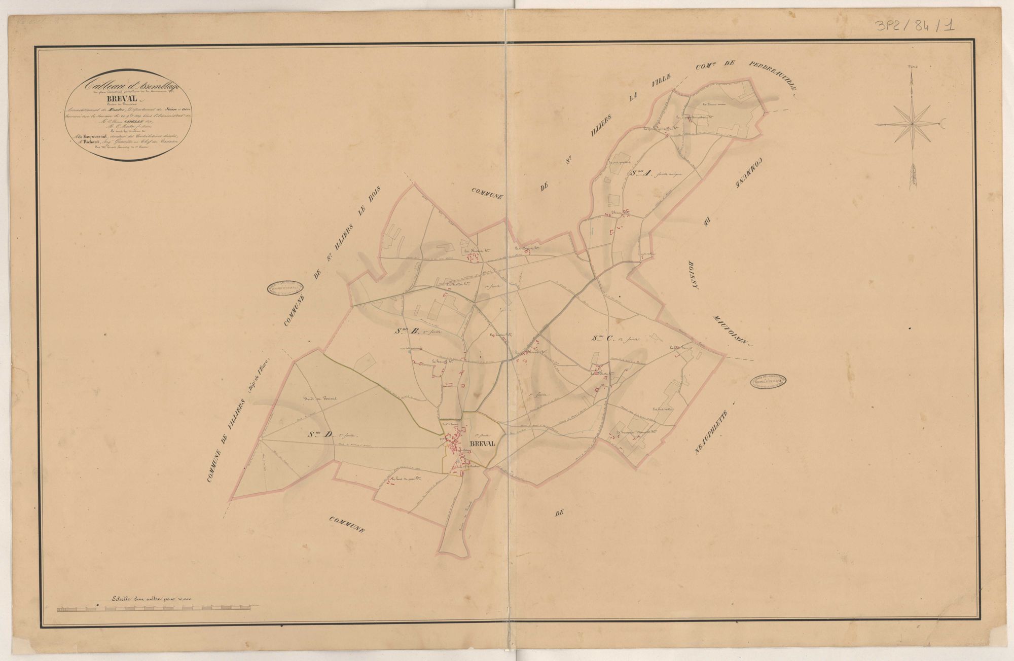Bréval - Plans de la Préfecture de Seine-et-Oise