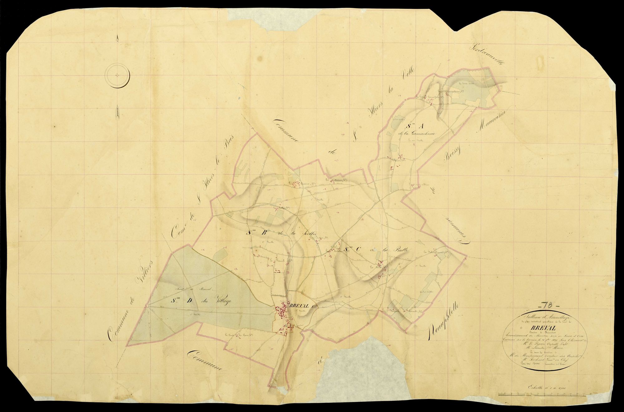 Bréval - Plans de l’Administration du cadastre