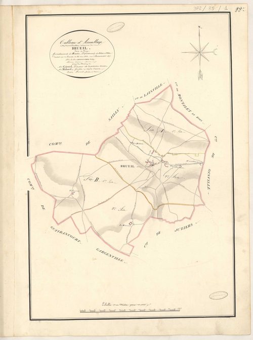 Brueil-en-Vexin - Plans de la Préfecture de Seine-et-Oise