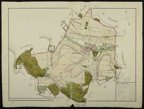 Brueil-en-Vexin - Plan d'intendance de la paroisse de Brueil-en-Vexin