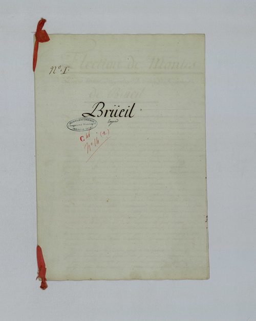 Brueil-en-Vexin - Procès-verbal d'arpentage du territoire de la paroisse de Brueil-en-Vexin