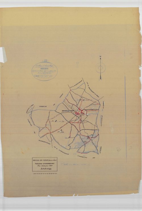 Brueil-en-Vexin - Plans du cadastre rénové