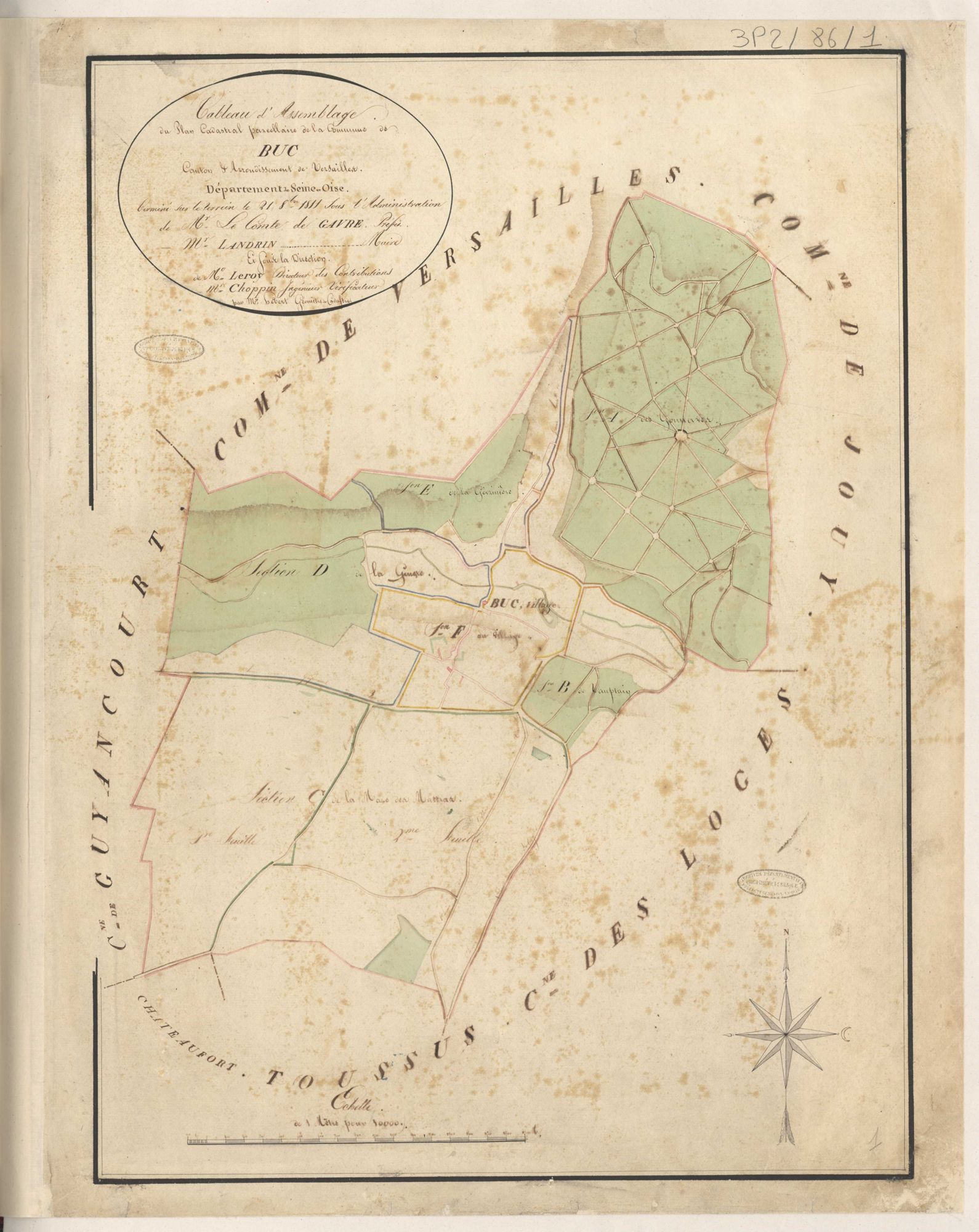 Buc - Plans de la Préfecture de Seine-et-Oise
