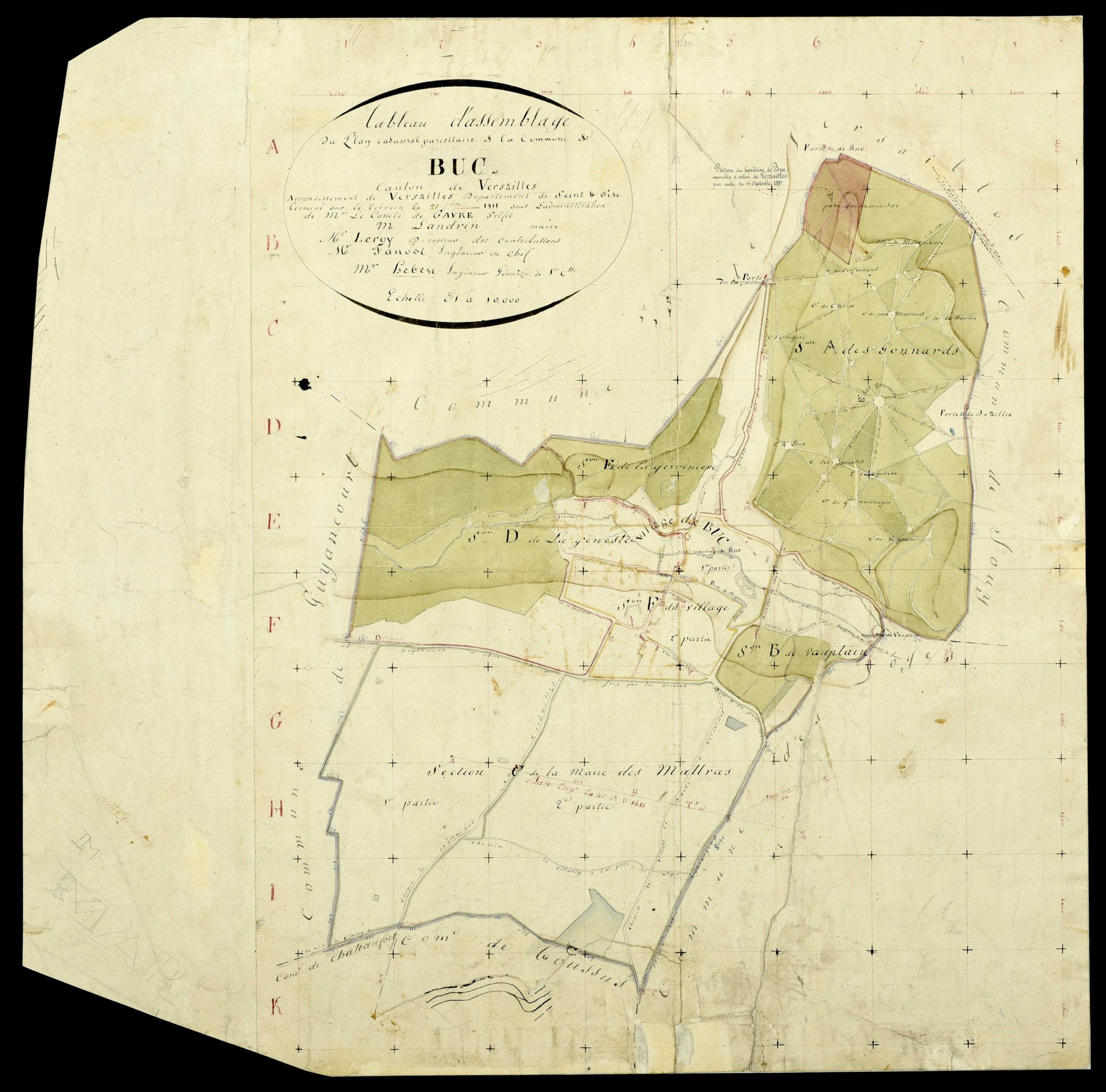 Buc - Plans de l’Administration du cadastre