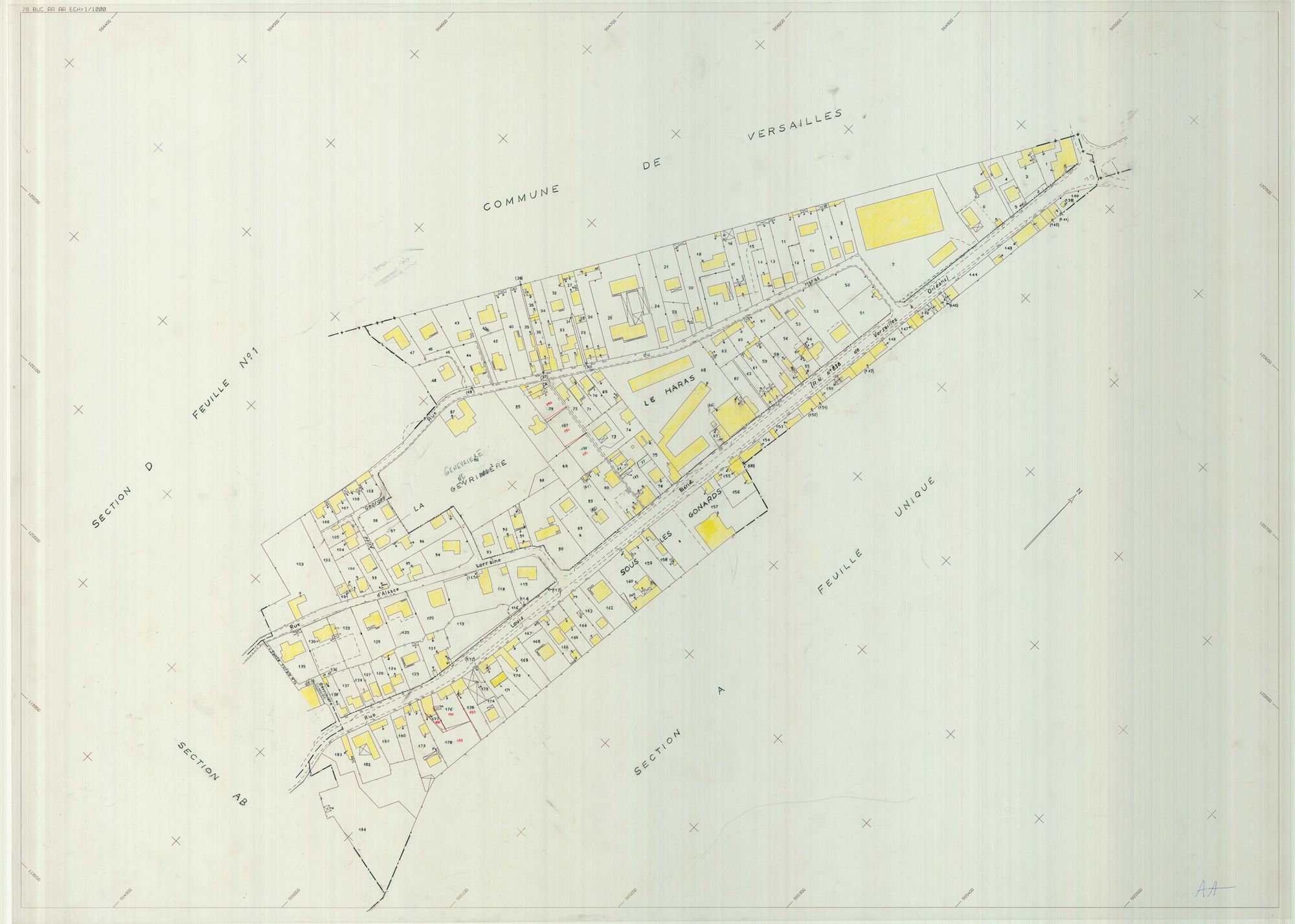 Buc - Plans du cadastre révisé