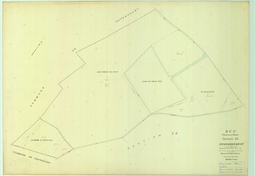 Buc - Plans du cadastre remembré