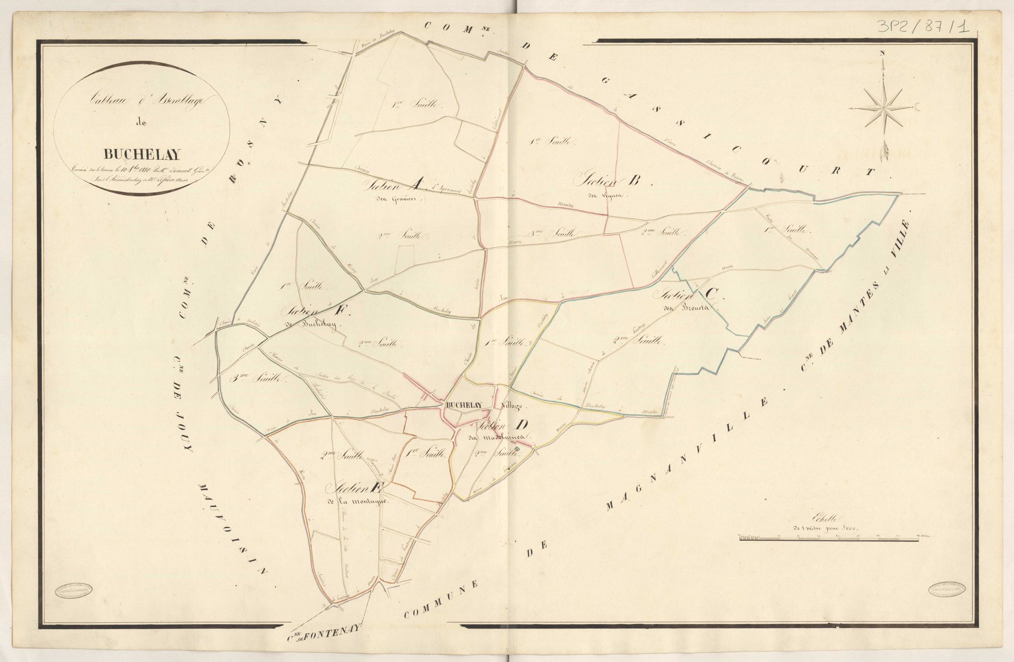 Buchelay - Plans de la Préfecture de Seine-et-Oise