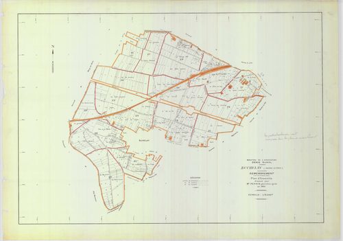 Buchelay - Plans du cadastre remembré