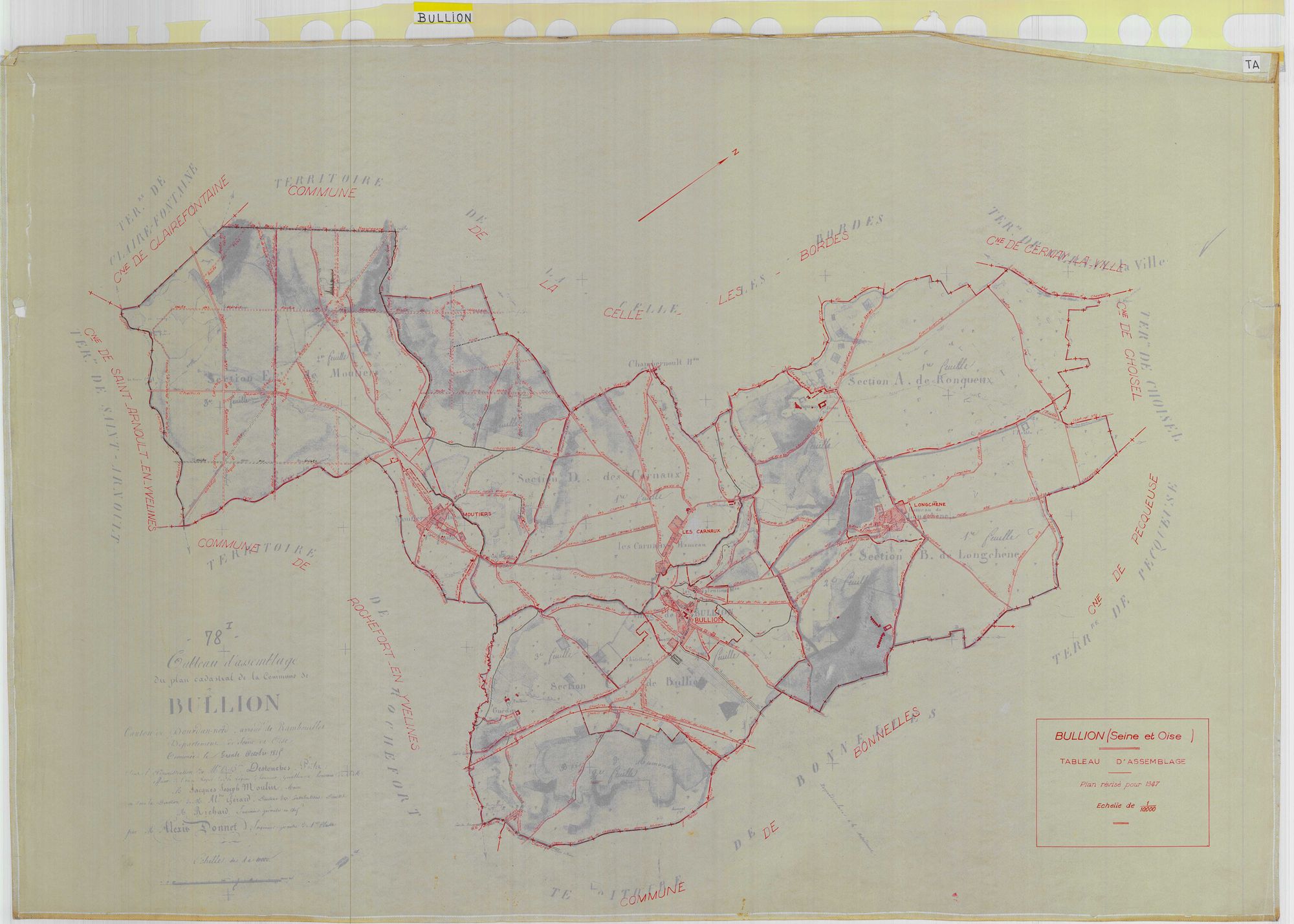 Bullion - Plans du cadastre rénové