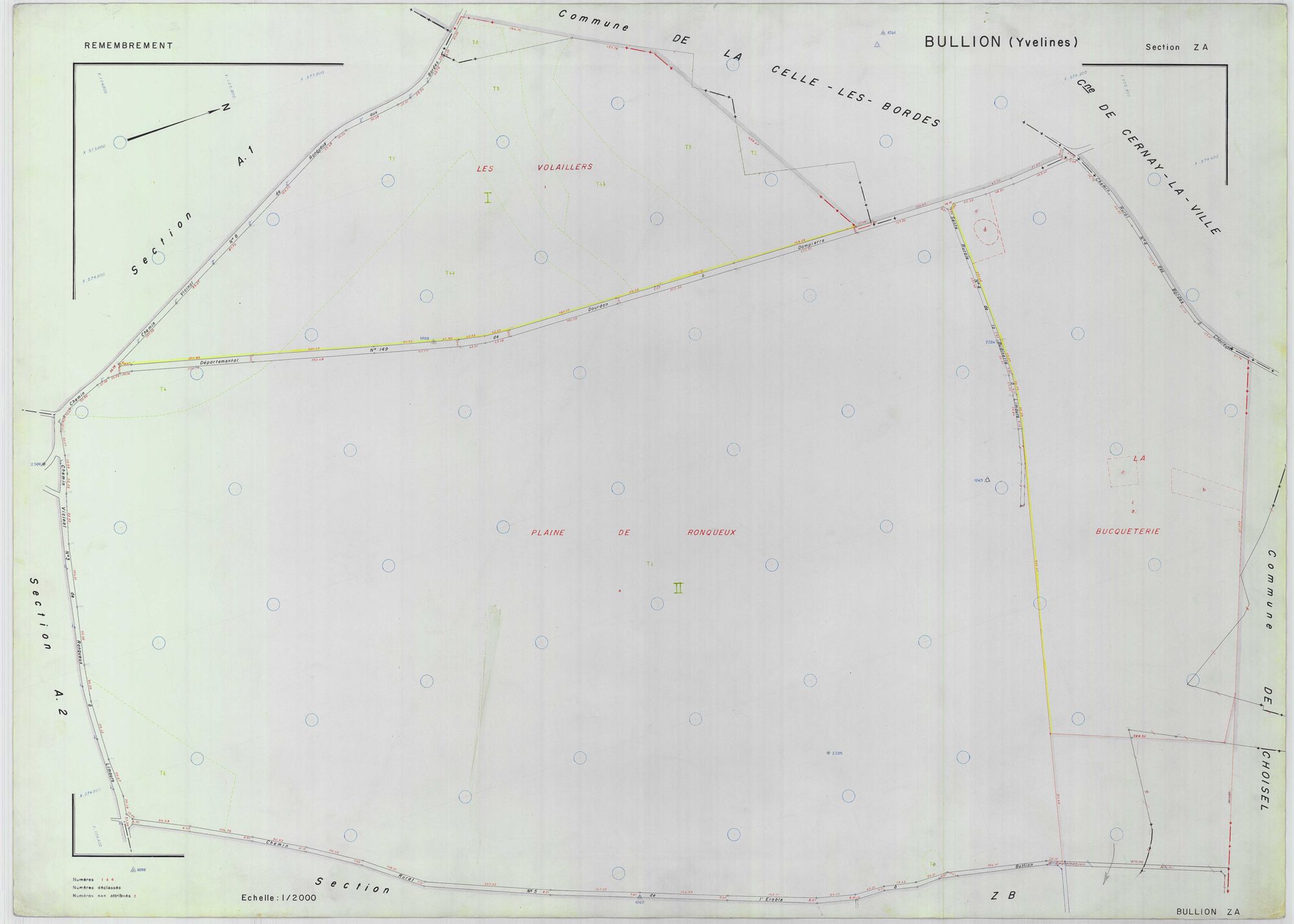 Bullion - Plans du cadastre remembré
