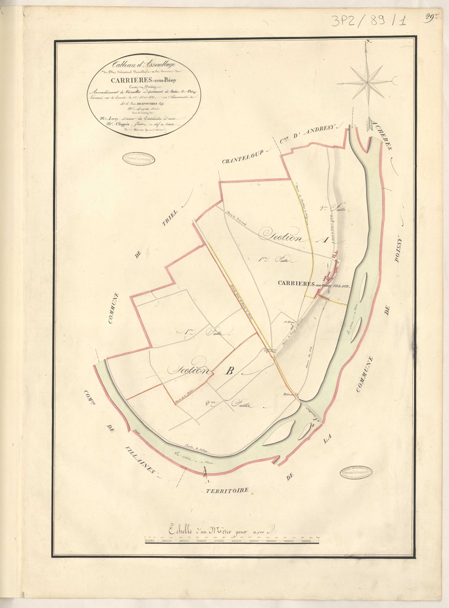 Carrières-sous-Poissy - Plans de la Préfecture de Seine-et-Oise