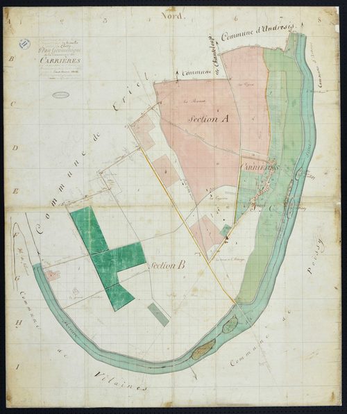 Carrières-sous-Poissy - Plan par masse de culture