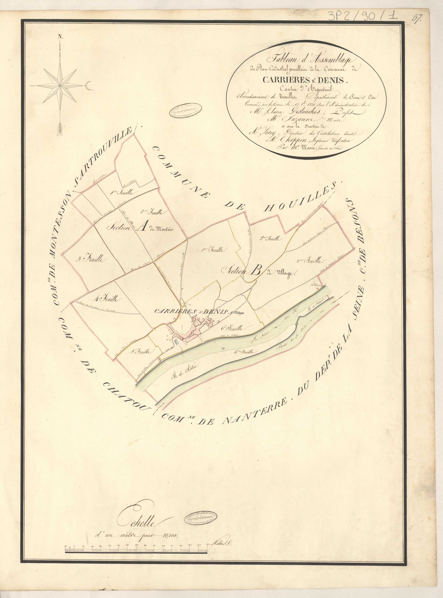Carrières-sur-Seine - Plans de la Préfecture de Seine-et-Oise