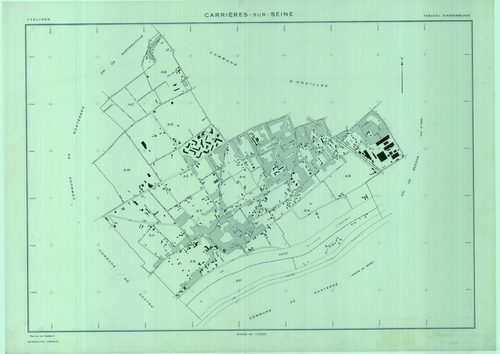 Carrières-sur-Seine - Plans du cadastre révisé