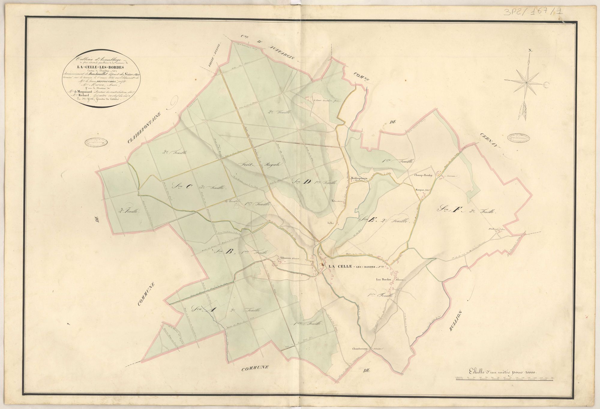 La Celle-les-Bordes - Plans de la Préfecture de Seine-et-Oise