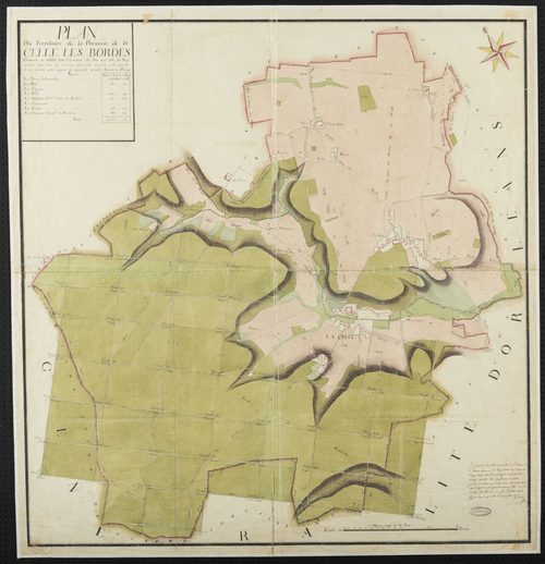 La Celle-les-Bordes - Plan d'intendance de la paroisse de La Celle-Les-Bordes