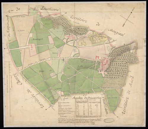 La Celle-Saint-Cloud - Plan d'intendance de la paroisse de La Celle-Saint-Cloud