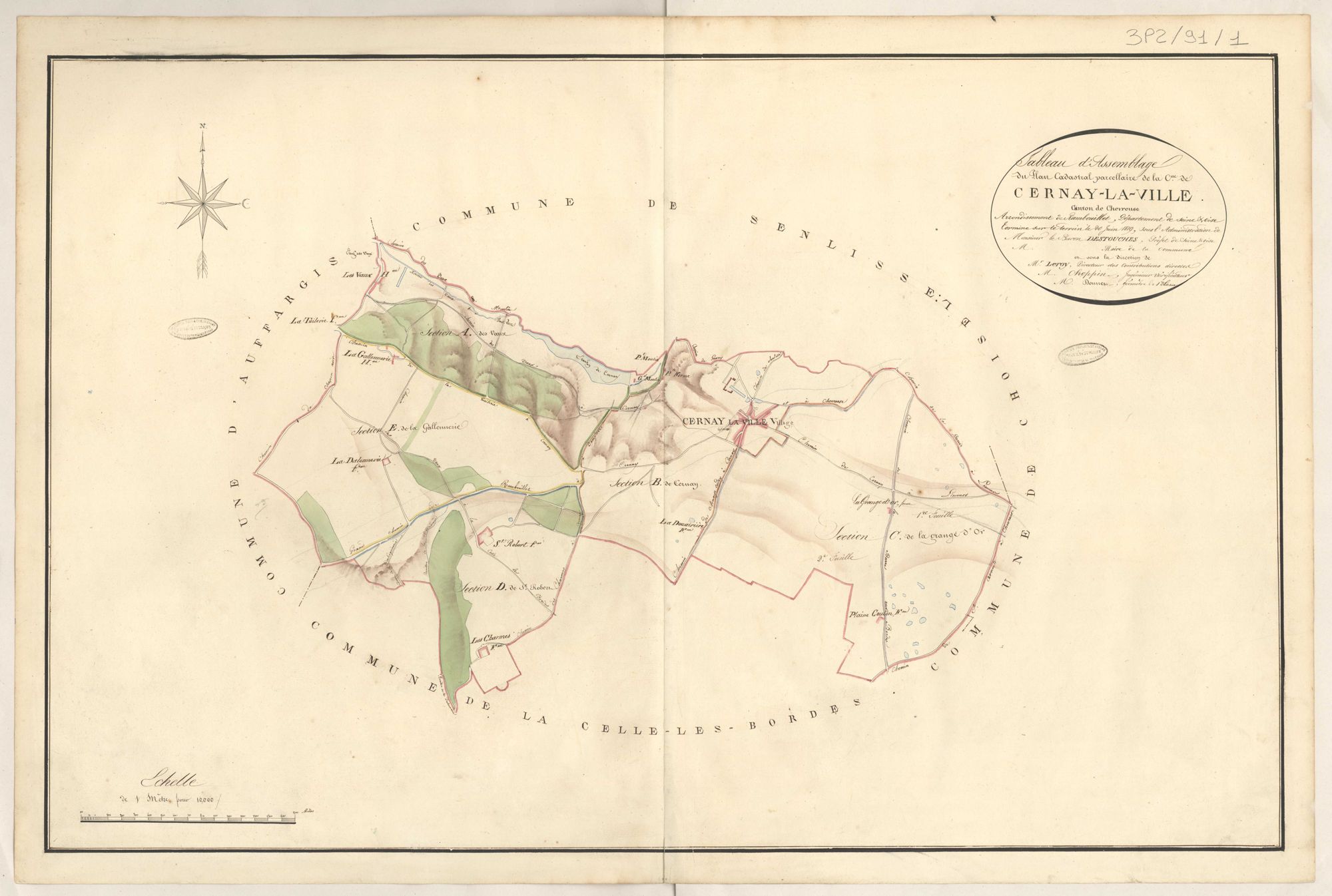 Cernay-la-Ville - Plans de la Préfecture de Seine-et-Oise