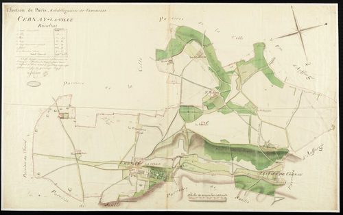 Cernay-la-Ville - Plan d'intendance de la paroisse de Cernay-la-Ville