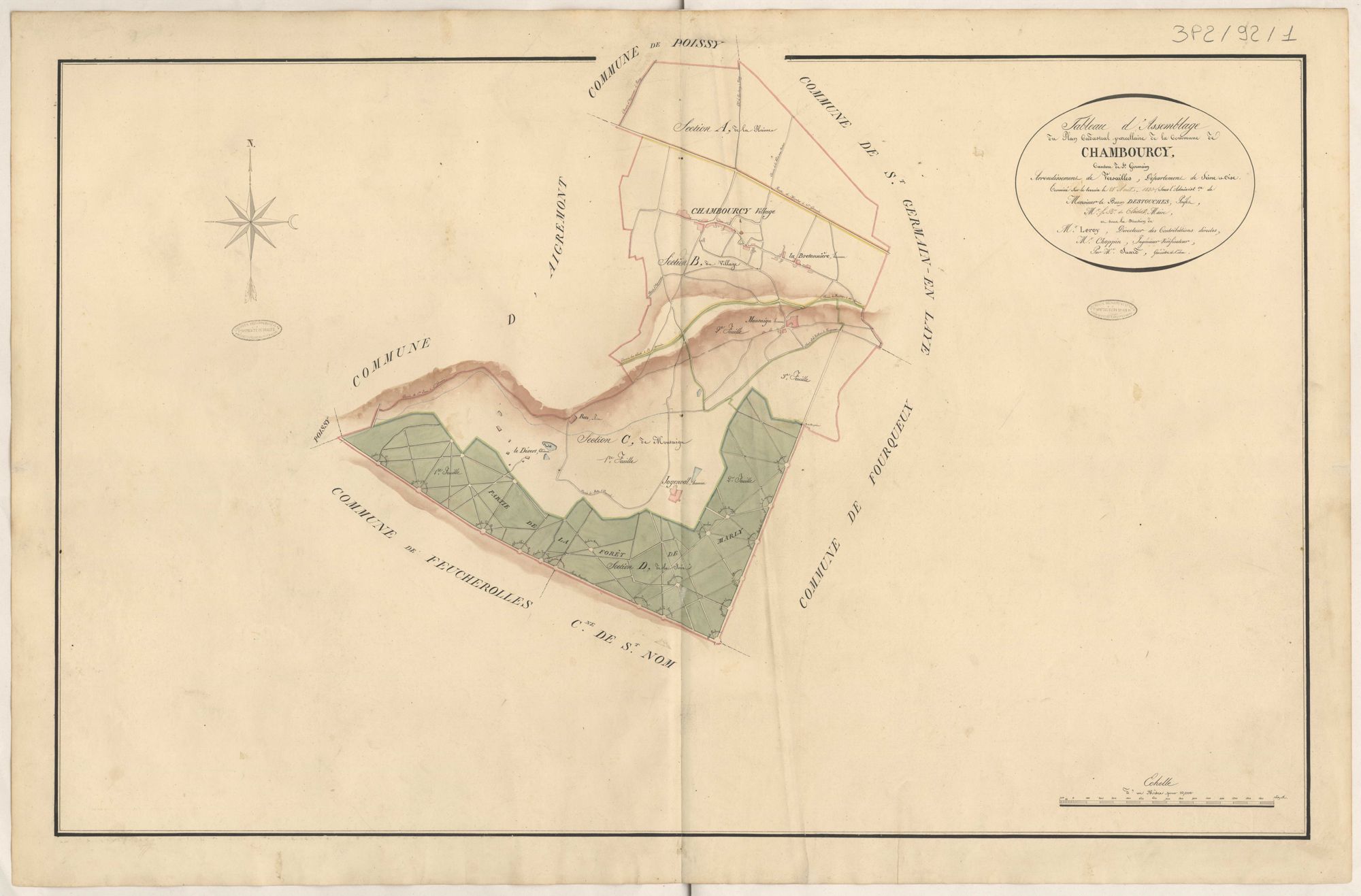 Chambourcy - Plans de la Préfecture de Seine-et-Oise