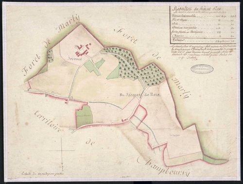 Chambourcy - Plan d'intendance de la paroisse de Saint Jacques de Retz, commune actuelle de Chambourcy
