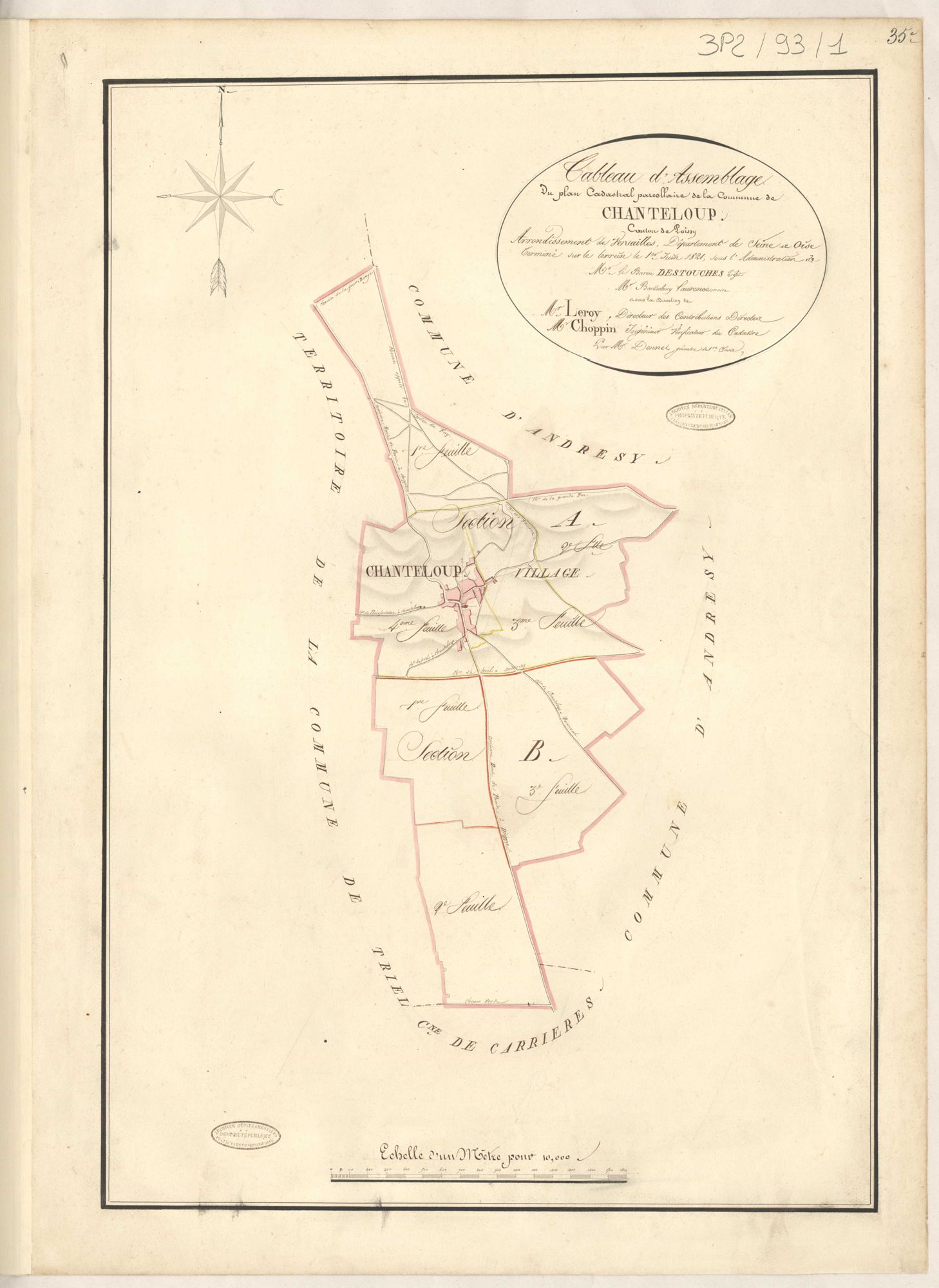 Chanteloup-les-Vignes - Plans de la Préfecture de Seine-et-Oise
