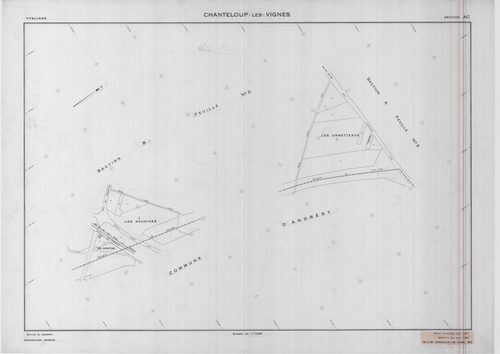 Chanteloup-les-Vignes - Plans du cadastre révisé