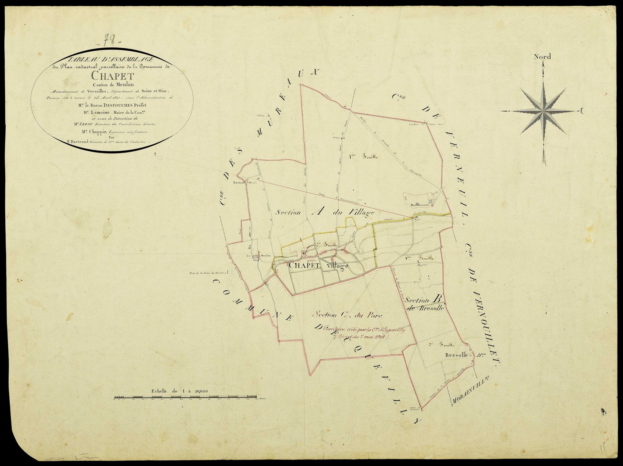 Chapet - Plans de l’Administration du cadastre