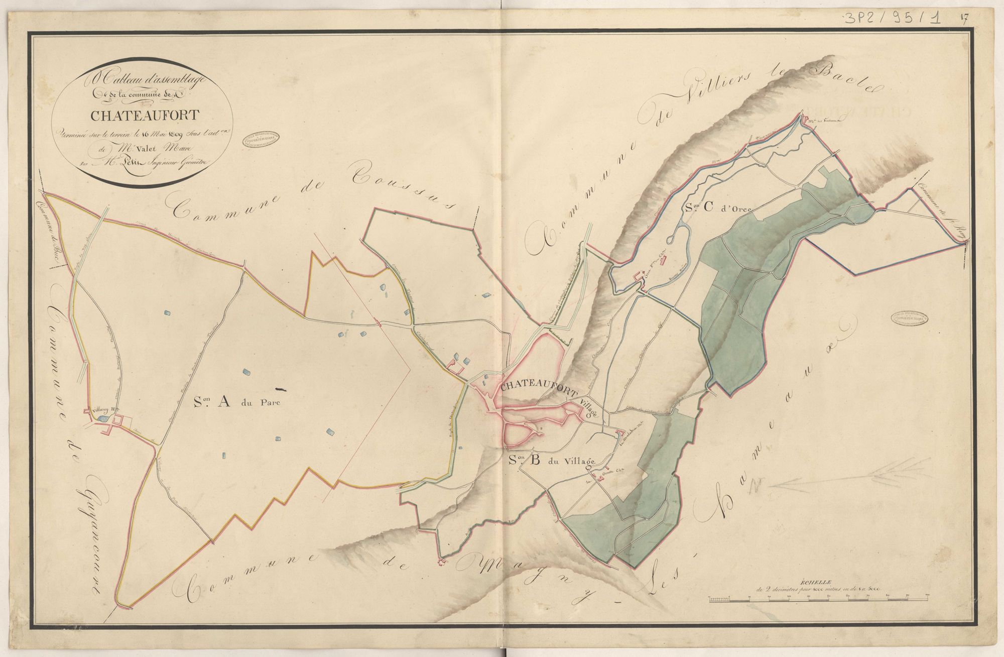 Châteaufort - Plans de la Préfecture de Seine-et-Oise