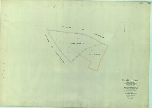Châteaufort - Plans du cadastre remembré