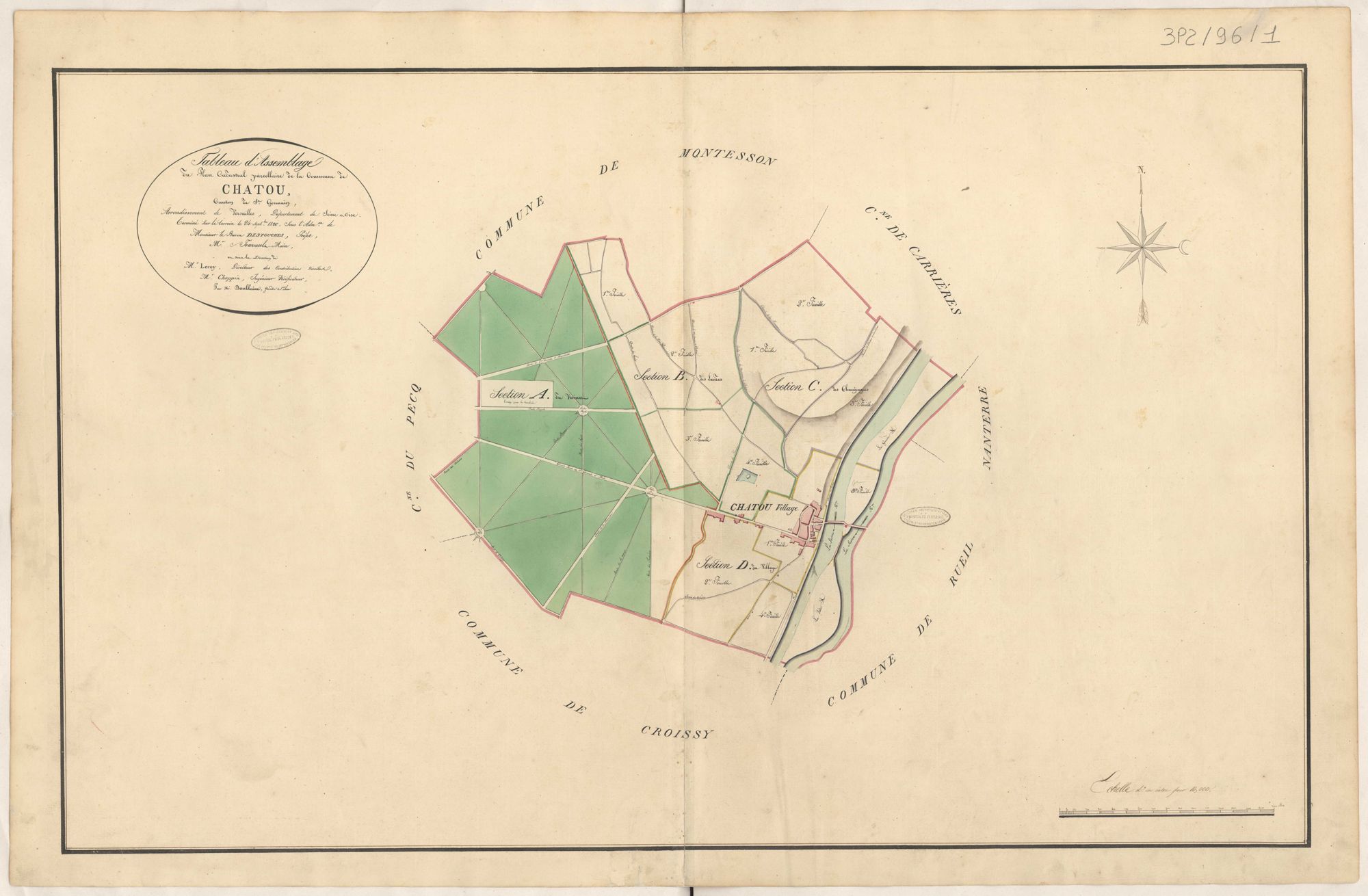 Chatou - Plans de la Préfecture de Seine-et-Oise