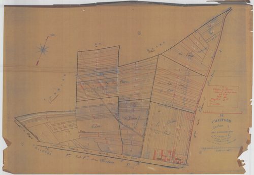 Chaufour-lès-Bonnières - Plans du cadastre rénové