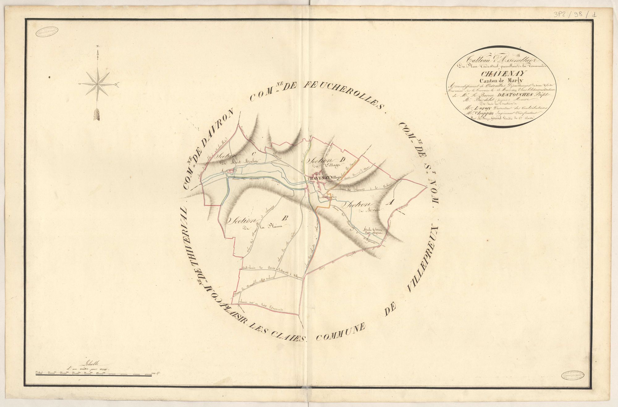 Chavenay - Plans de la Préfecture de Seine-et-Oise