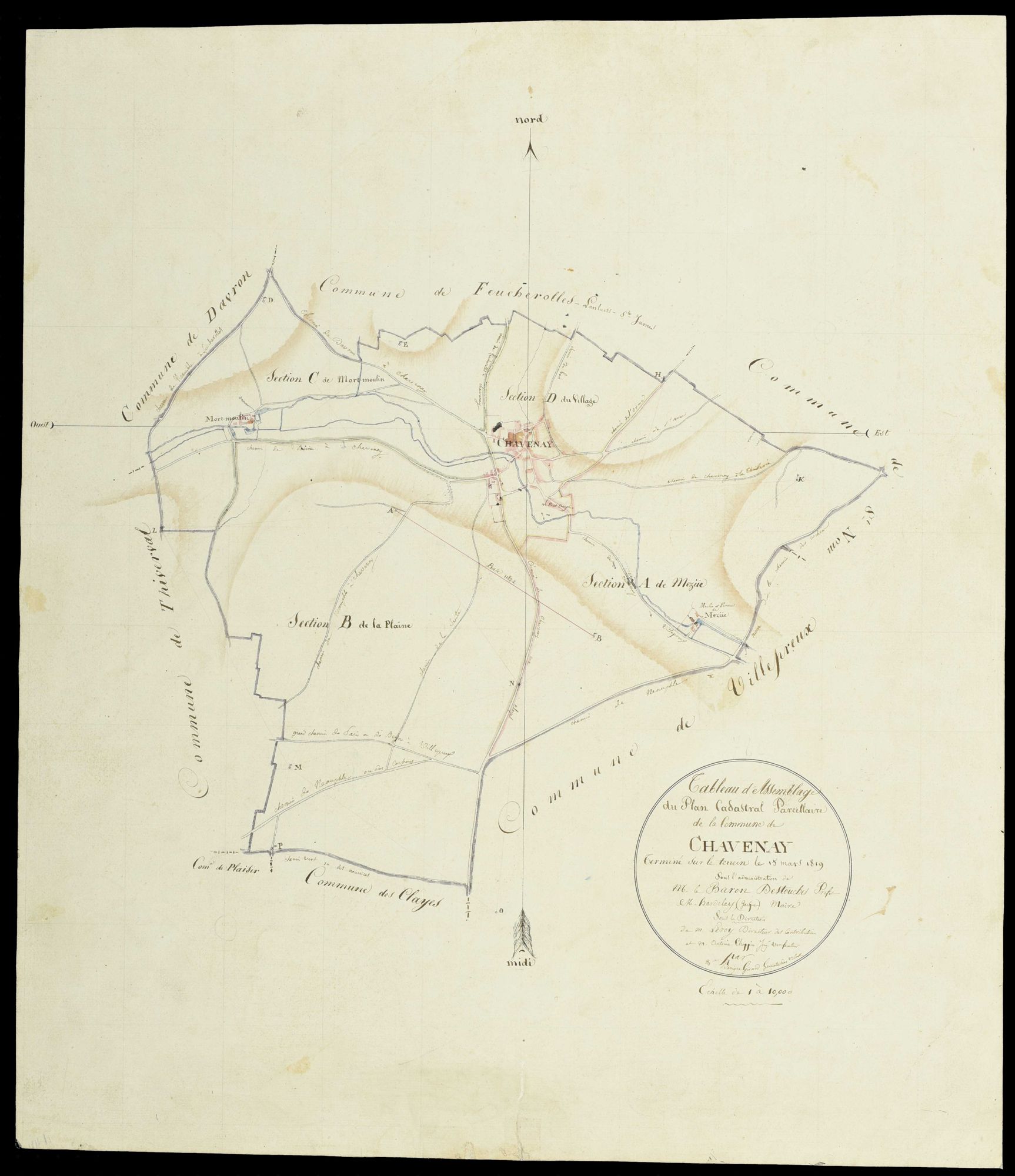 Chavenay - Plans de l’Administration du cadastre