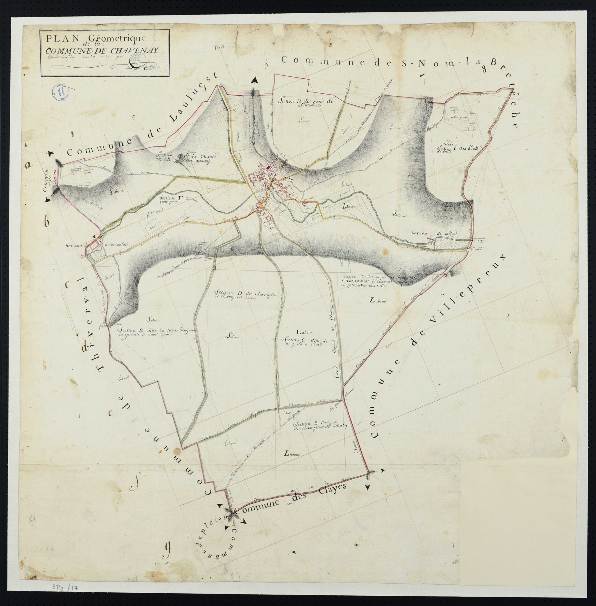 Chavenay - Plan géométrique