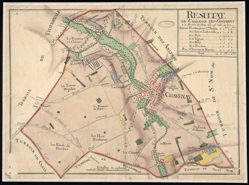 Chavenay - Plan d'intendance de la paroisse de Chavenay