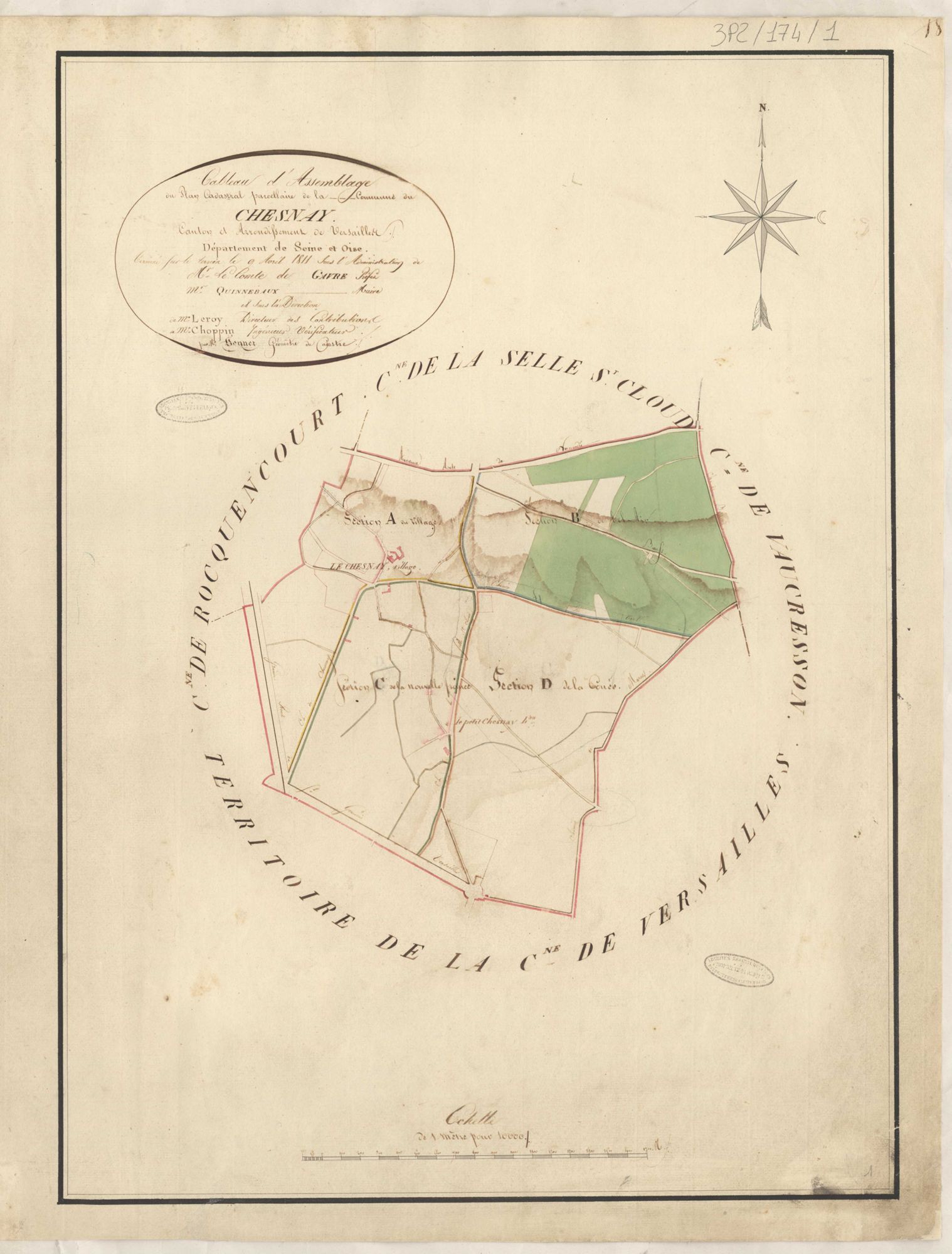 Le Chesnay - Plans de la Préfecture de Seine-et-Oise