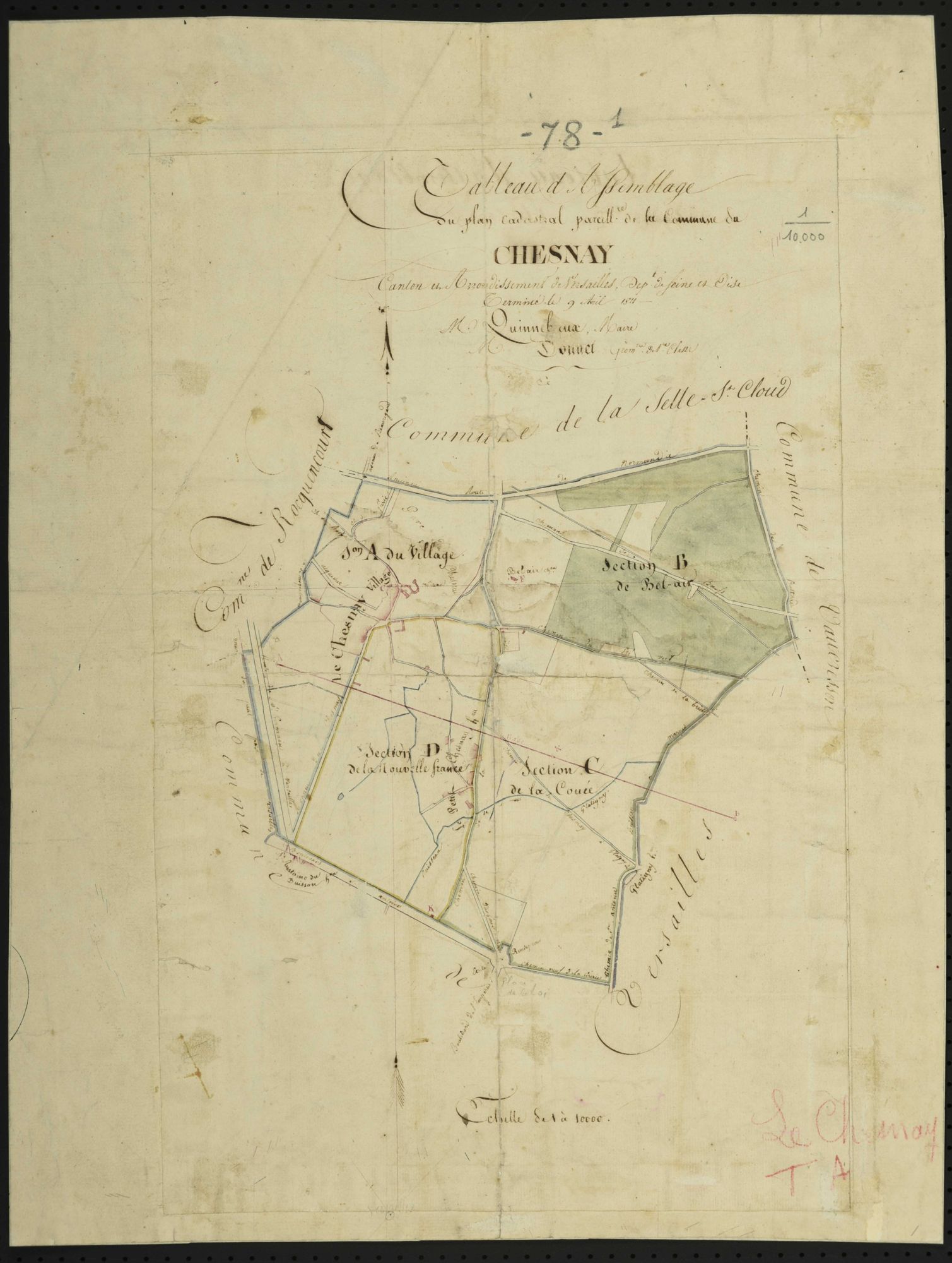 Le Chesnay - Plans de l’Administration du cadastre